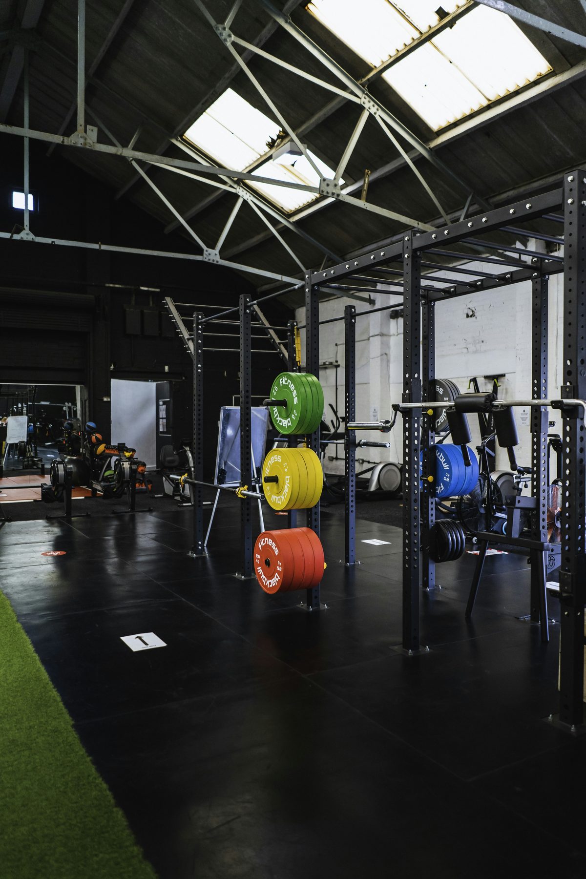 Modern gym interior